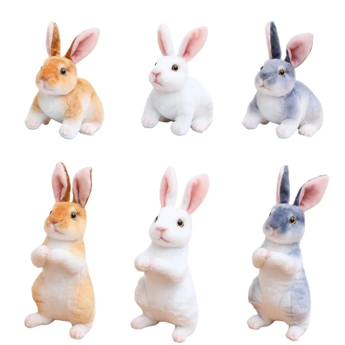 Lifelike Plush Bunny Rabbit Stuffed Animal