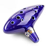 12-Hole Ceramic Ocarina in Alto C with Blue Glaze