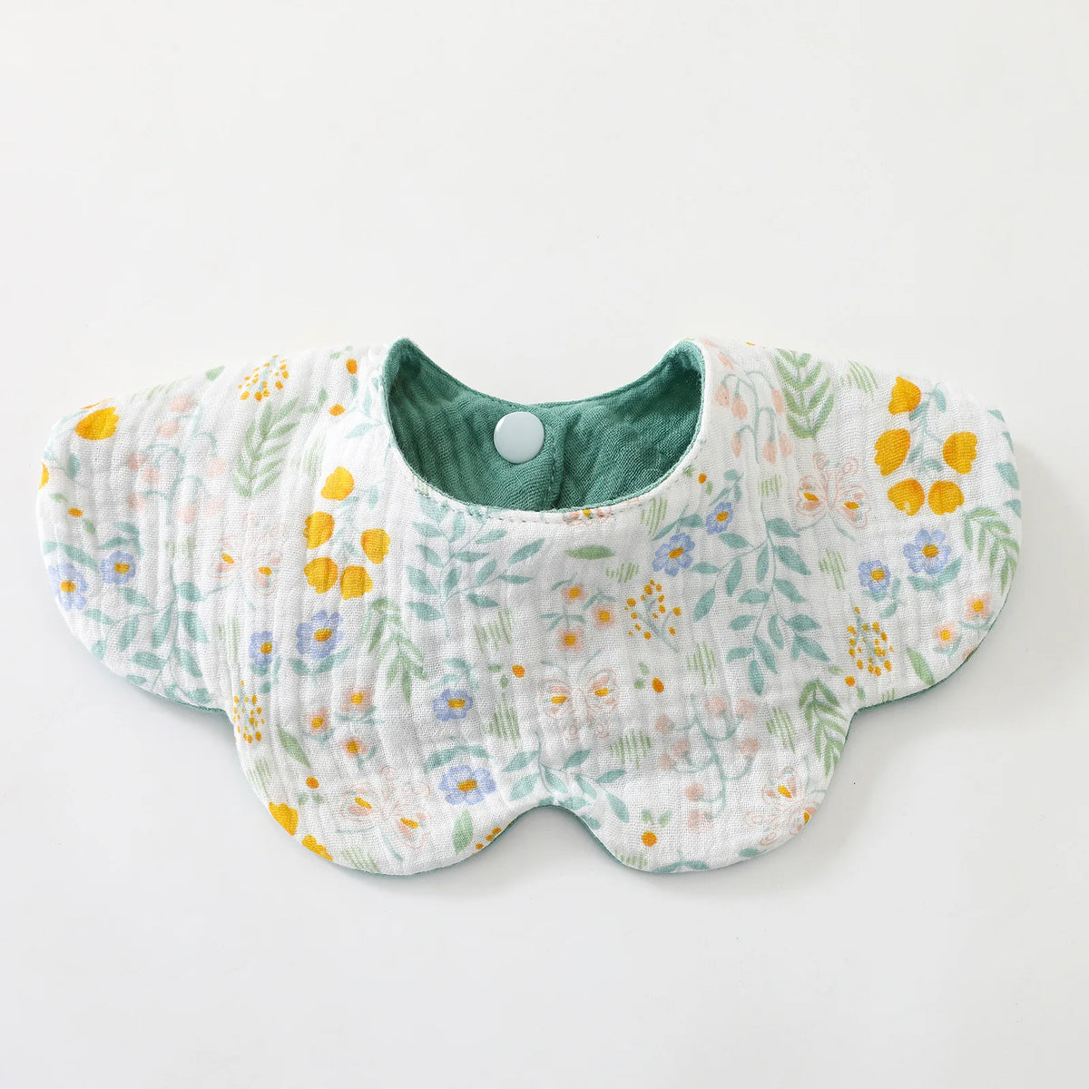 6-Layer Cotton Baby Bib with Reversible Design