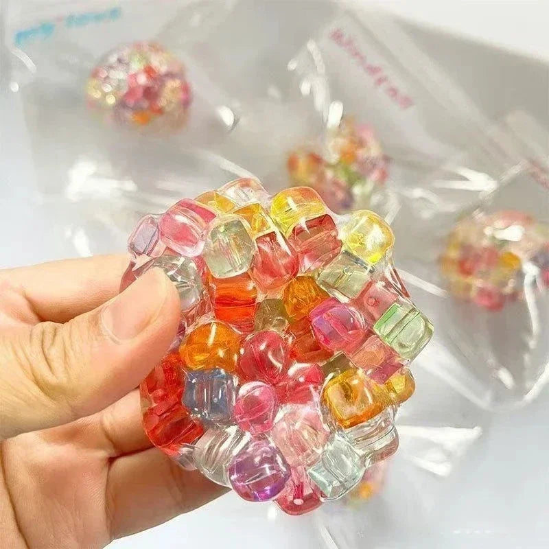 Ice Beads Squeeze Stress Ball – Slow Rebound Sensory Toy for Anxiety Relief