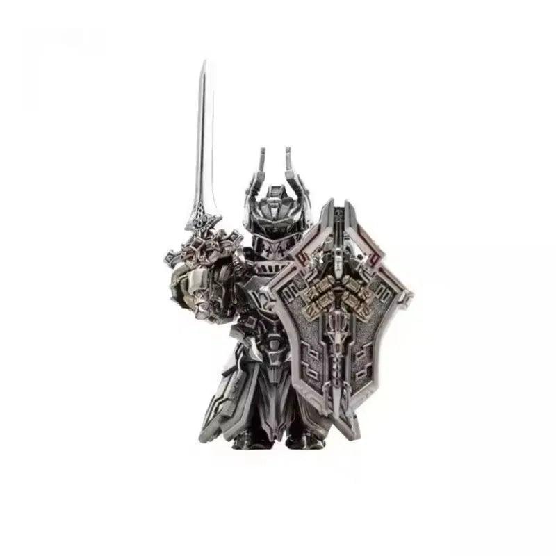 A detailed metal figurine of an Adjudicator, a collectible for desktop display.