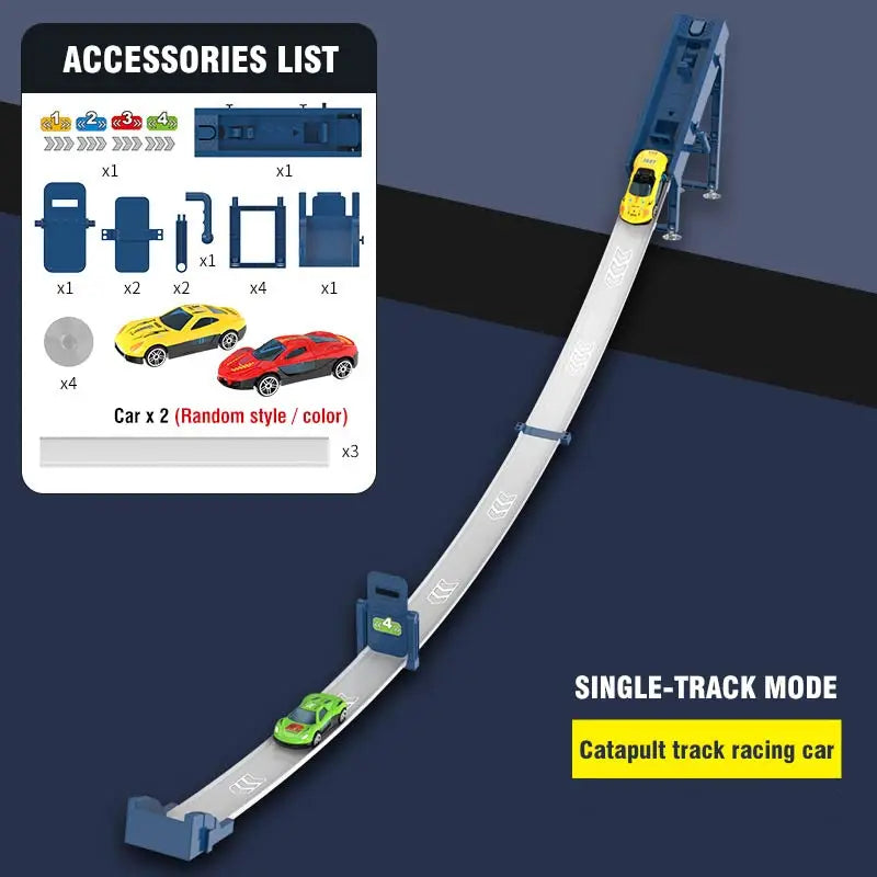 DIY Catapult Racing Car Track Set