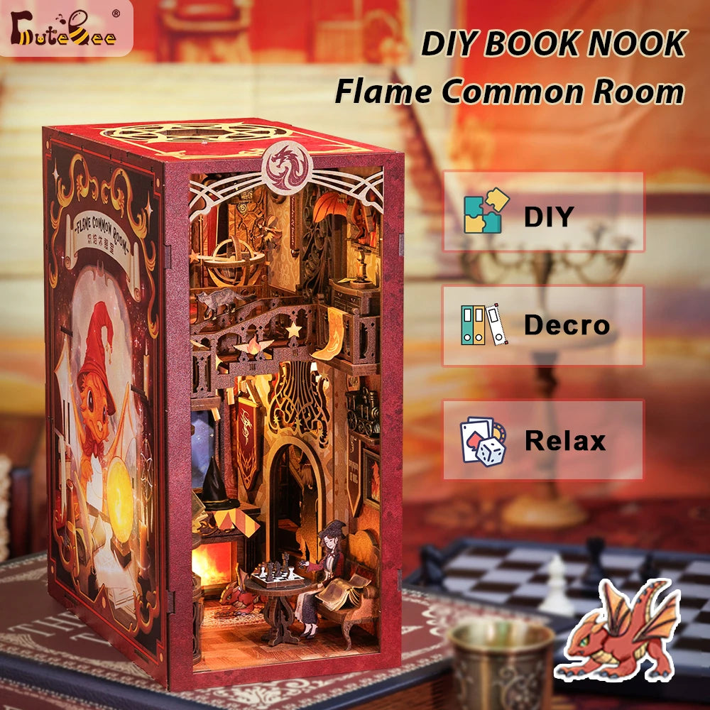 Eternal Bookstore DIY Book Nook Kit with LED Lighting