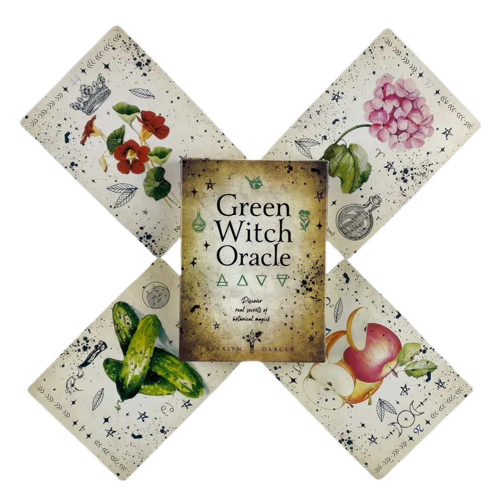 Green Witch Oracle Card Deck for Divination and Self-Reflection