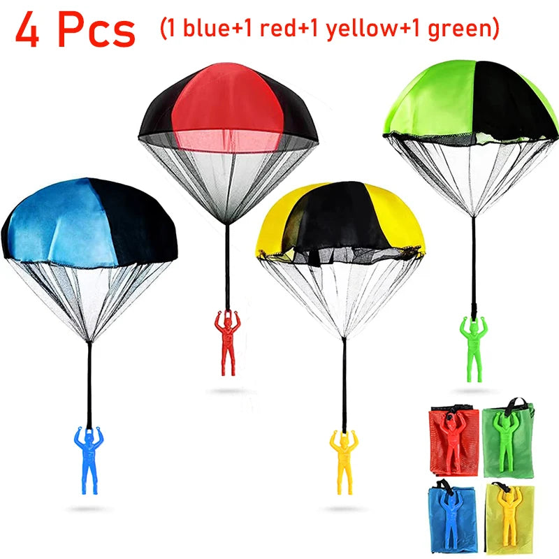 Kids' Flying Parachute Toy for Indoor & Outdoor Play
