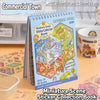 A miniature scene sticker collection book featuring various scenes for creative kids.