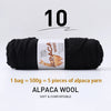 Luxurious Alpaca Wool Blend Yarn — 500g Thick Knitting Yarn