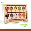Magnetic Color Sorting Maze Board – Montessori Wooden Toy for Counting & Fine Motor Skills