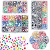 A collection of self-adhesive googly eyes in various colors and shapes for DIY crafts.