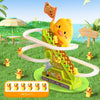 Interactive Climbing Duck Roller Coaster Toy with Lights and Music
