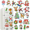 A collection of Christmas-themed diamond painting keychains and craft kits featuring Santa, reindeer, and festive ornaments.