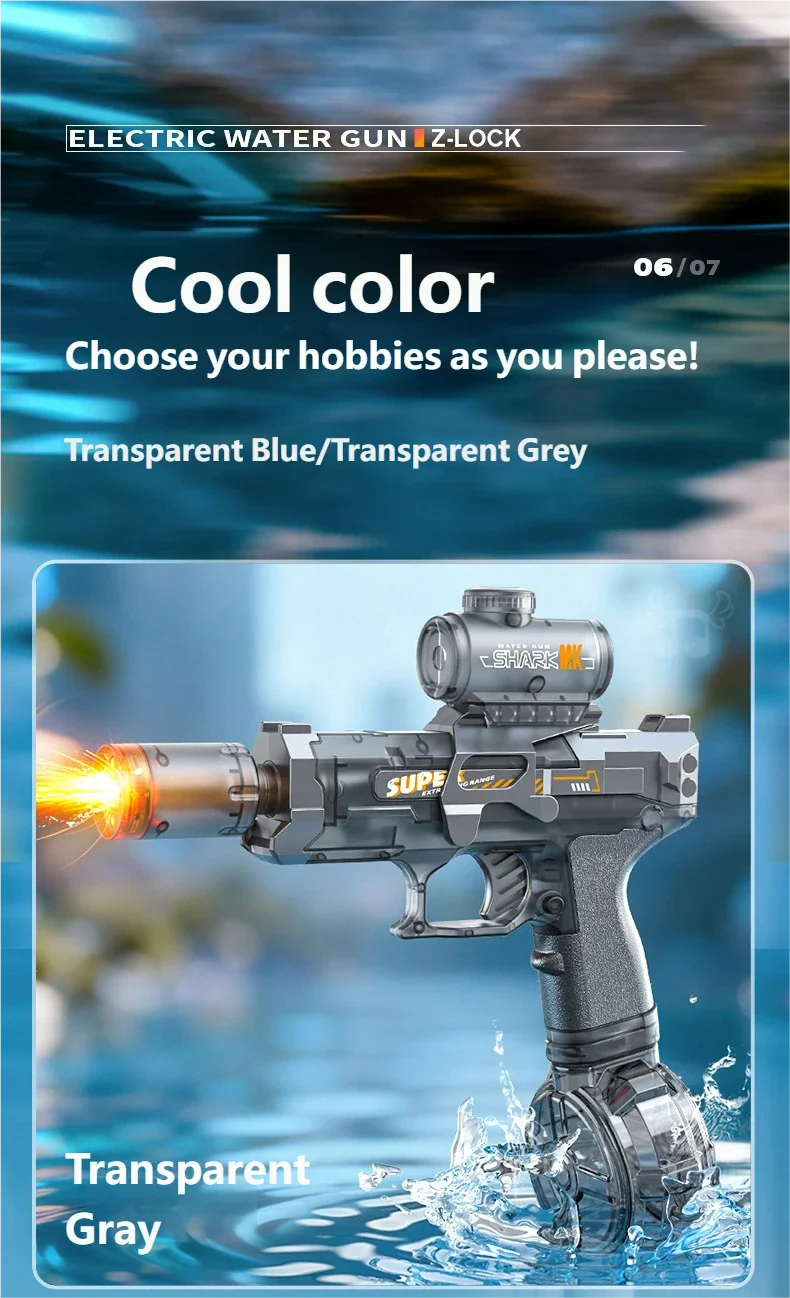 Automatic Electric Water Gun for Outdoor Fun
