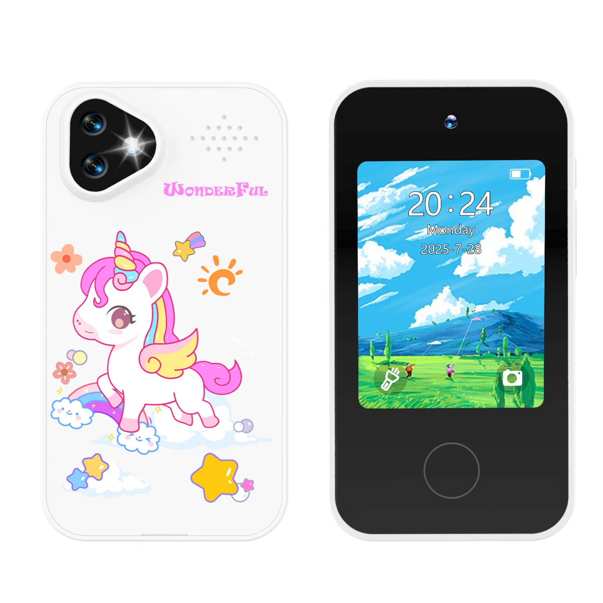 Kids Smart Phone Toy with Dual Cameras and Educational Games