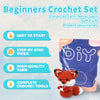 Beginner Animal Crochet Kit — Frog, Chick & Penguin Amigurumi Set