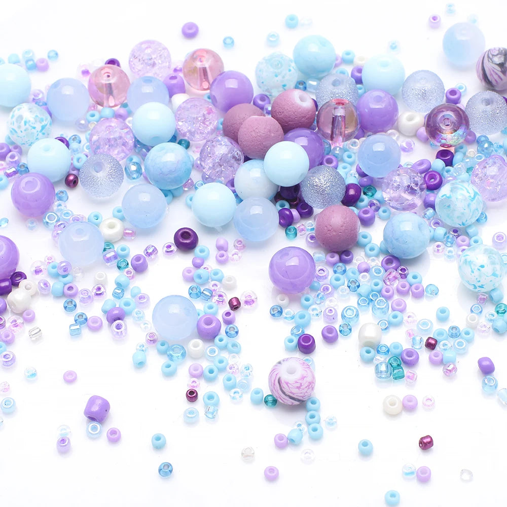 Mixed Color Czech Glass Seed Beads for Jewelry Making – Round Spacer Beads Assortment