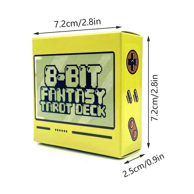 8-Bit Fantasy Tarot Card Deck for Divination and Party Games