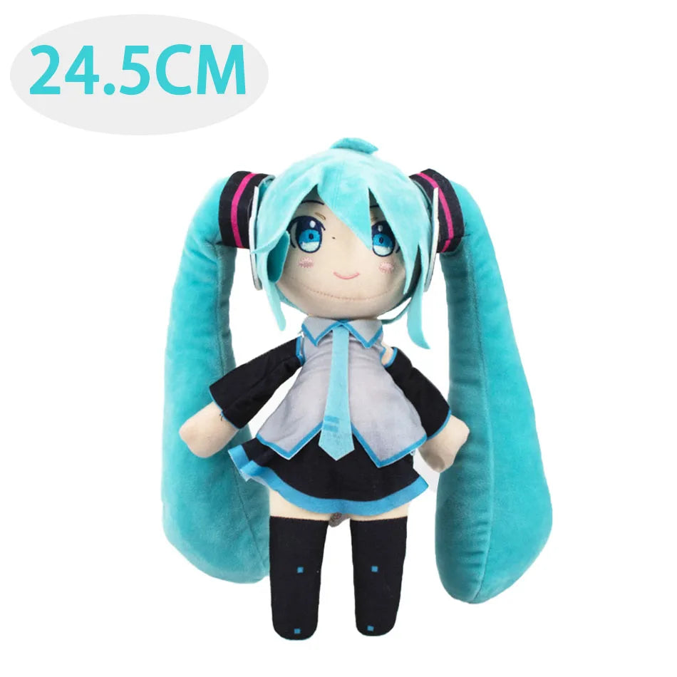 Hatsune Miku Plush Doll – Cute 20cm Anime Sitting Figure