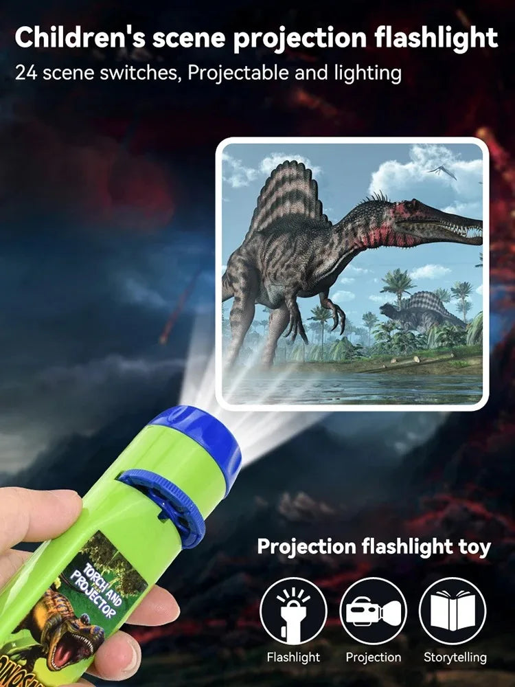 Kids' Story Projector Flashlight with Educational Patterns
