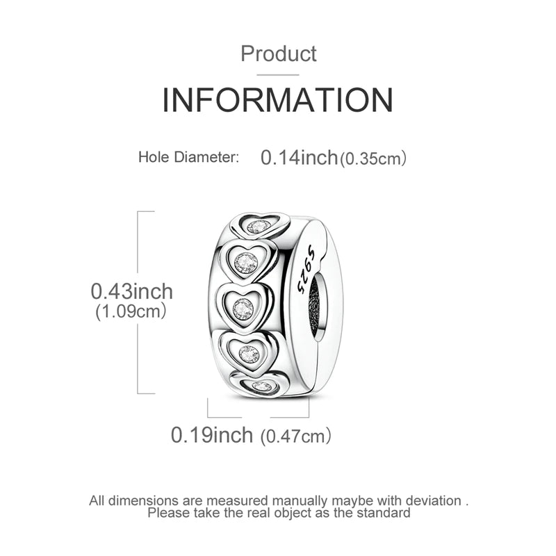 A silver charm bead with a textured surface and multiple heart-shaped engravings.