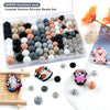 Silicone Beads Variety Pack for Jewelry Making – 120 Pieces