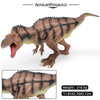 A hand-painted realistic model of an Acrocanthosaurus dinosaur figure.