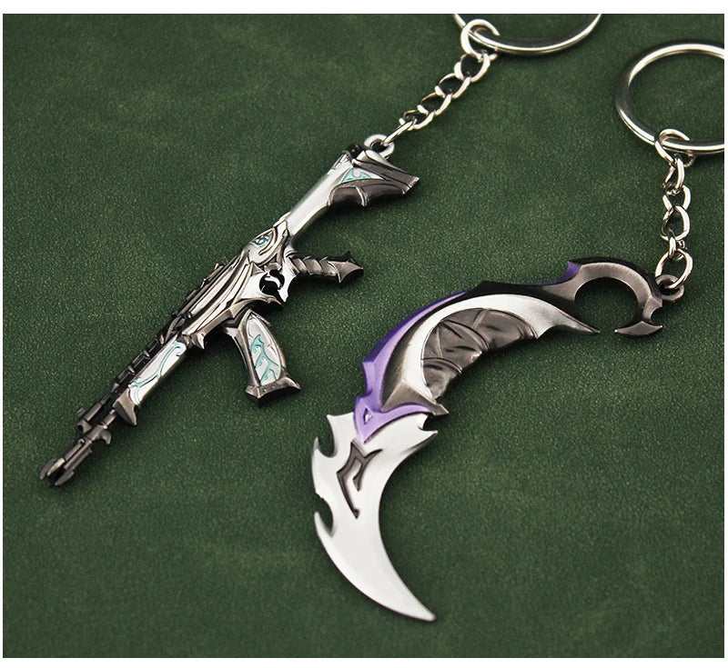 Valorant Reaver 2.0 Karambit Metal Keychain