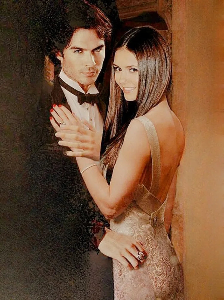 The Vampire Diaries 5D Diamond Painting Kit – Full Round Drill Crystal Art for DIY Home Decor