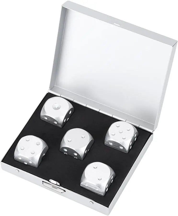 Premium Aluminum Alloy Dice Set with Storage Box