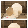 Round Solid Wood Sheets for DIY Crafts and Home Decor