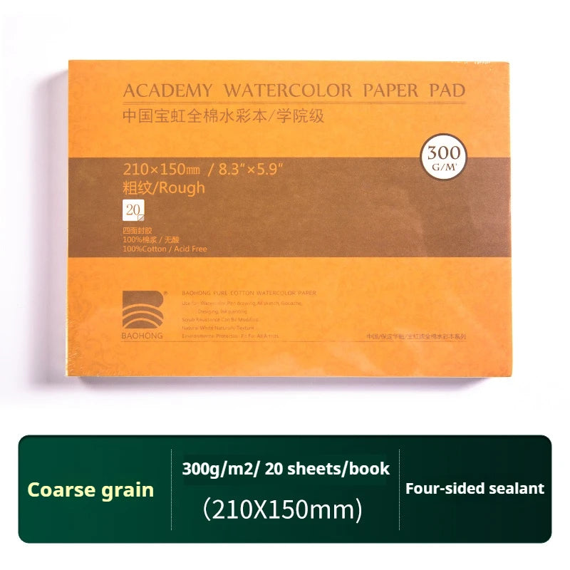 Box of Academy Watercolor Paper Pad 300gsm paper with rough texture