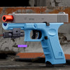 Soft Bullet Pistol with Blowback Action and Shell Ejection