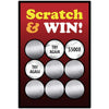 Scratch-Off Heart Stickers for Games, Gifts & DIY Crafts (300 Pack)