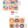 Wooden Rainbow Shape Sorting Puzzle for Kids