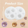 Reusable Rose Silicone Mold with Realistic Layered Petals