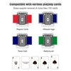 A set of card shufflers including regular cards, whipped eggs, a Texas card, and a Mahjong set.