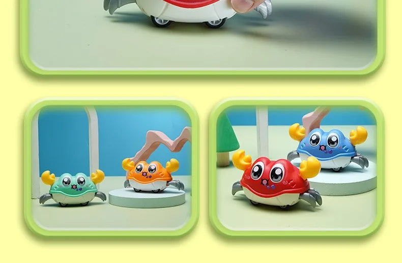 Crawling Crab Tummy Time Toy with Music and Motion
