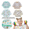 Waterproof Long-Sleeve Baby Bib with Art Smock Design