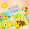 A colorful sticker puzzle set featuring 20 animal and nature designs on individual cards.
