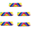 A colorful butter stick squishy toy with a rainbow gradient design labeled Butter