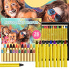 Non-Toxic Face Paint Crayons Set - Safe Face & Body Art for Halloween, Cosplay & Festivals
