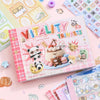Korean Style Duplex Sticker Set (30 Sheets) for Scrapbooking & Journaling