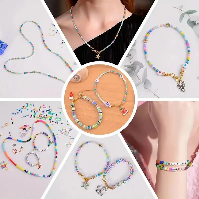 Polymer Clay Beads Assortment for DIY Jewelry Making