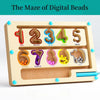 Magnetic Color Sorting Maze Wooden Puzzle Board for Toddlers