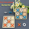 Classic Wooden Tic Tac Toe Game for Family Fun