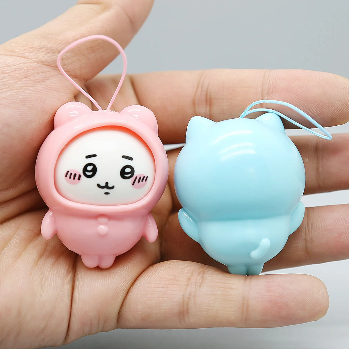 Cute Usagi & Hachiware Hooded Pajama PVC Charm