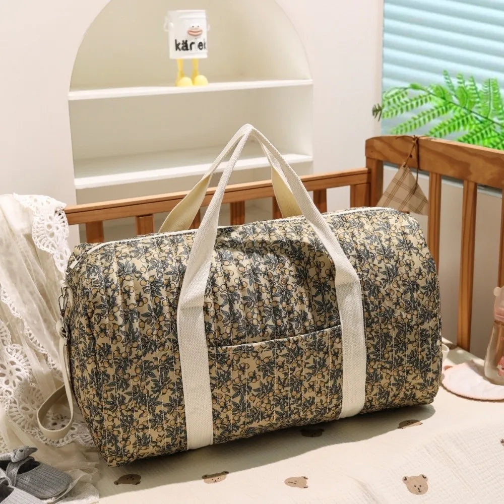 Embroidered Diaper Bag with Large Capacity for Travel & Everyday Use