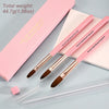 Professional Acrylic Nail Brush Set – 3 Sizes for Extension & 3D Art