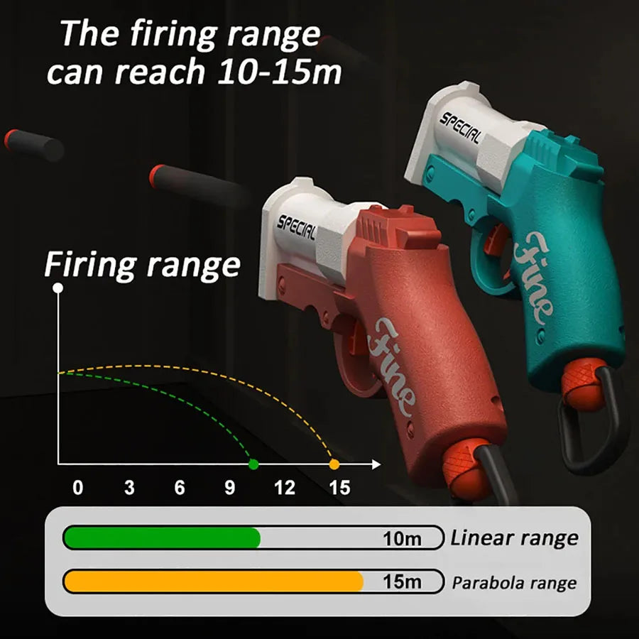 Shell-Ejecting Foam Blaster Pistol for Kids