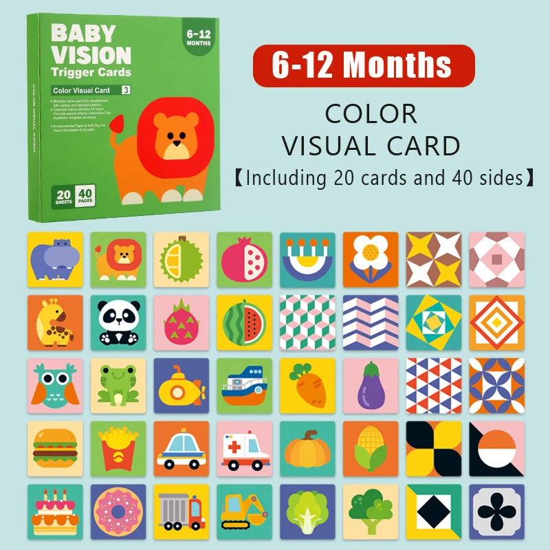 High-Contrast Baby Flash Cards for Visual Development