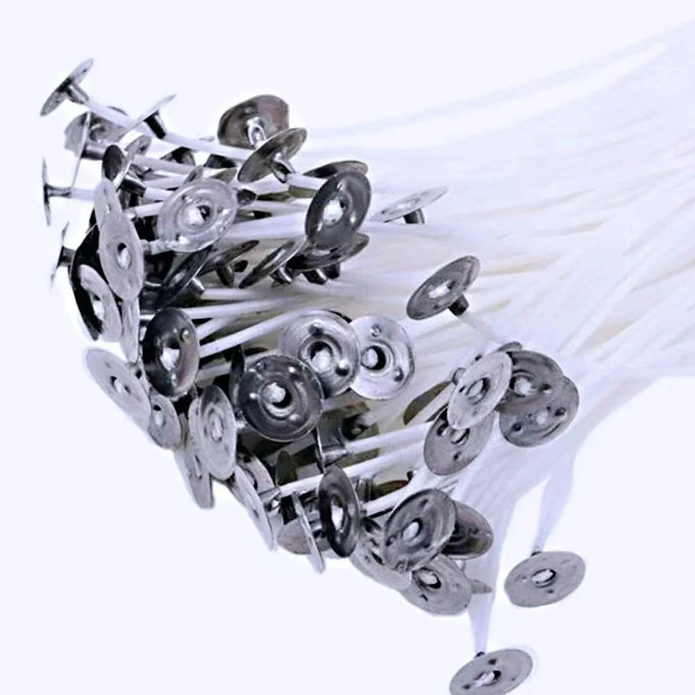 Cotton Candle Wicks Kit with Metal Stands (50-Piece)